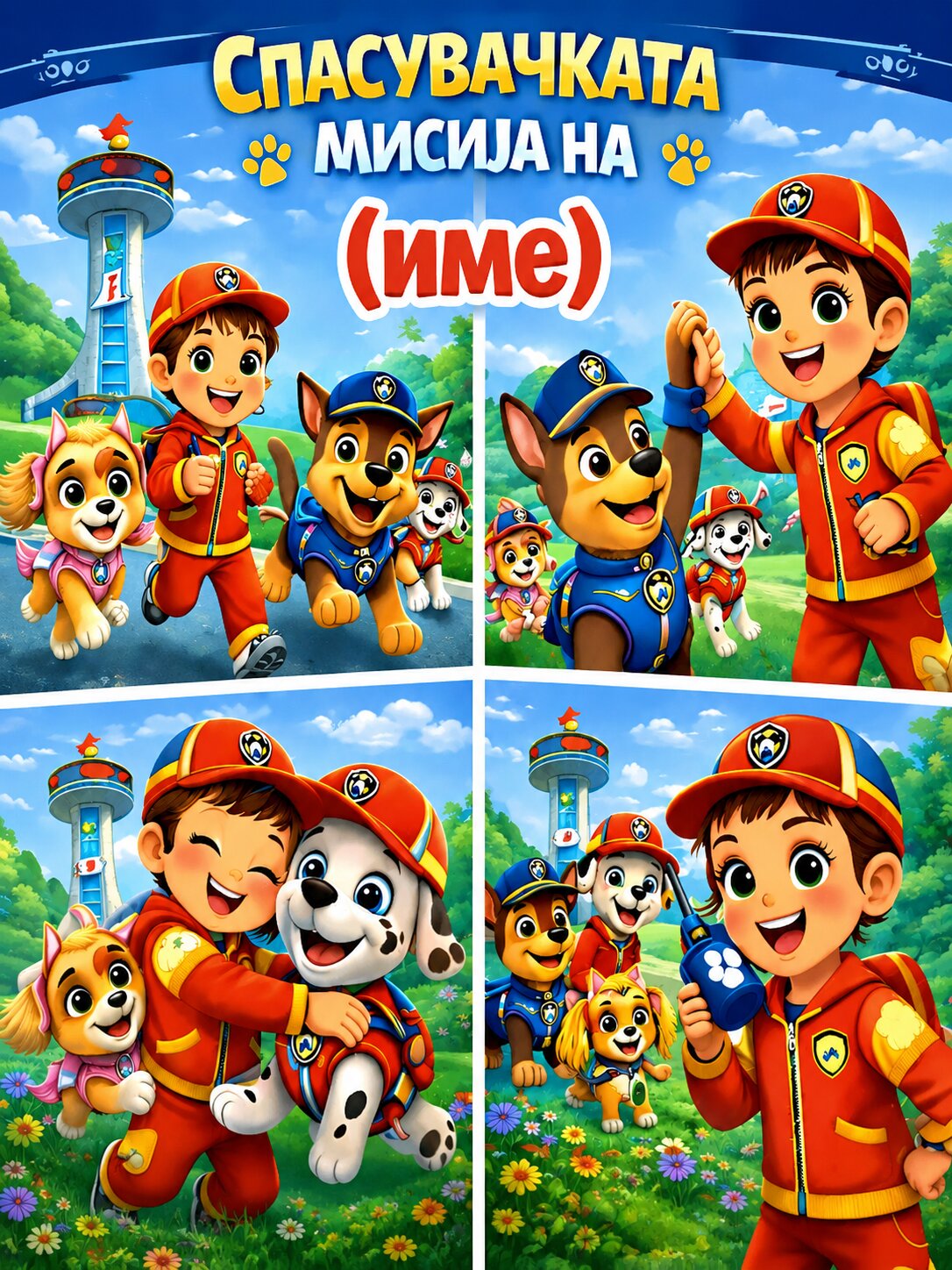 Paw Patrol – Спасувачката мисија на (Име)