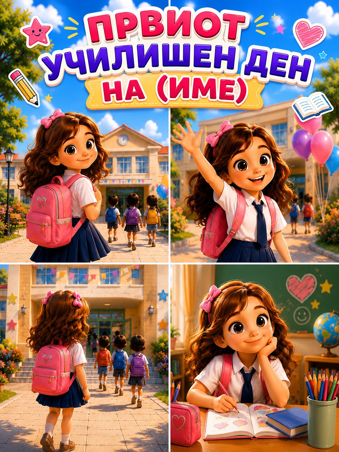 Првиот училишен ден на (Име)